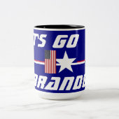 Lass uns Brandon losgehen Zweifarbige Tasse (Mittel)