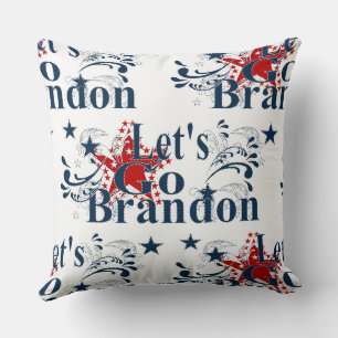 Lass uns Brandon Patriotic besuchen Kissen