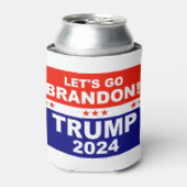 Lass uns Brandon TRUMP 2024 gehen Dosenkühler (Kanne Vorderseite)