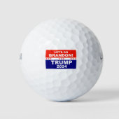 Lass uns Brandon TRUMP 2024 gehen Golfball (Vorderseite)