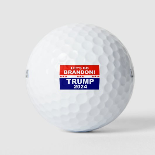 Lass uns Brandon TRUMP 2024 gehen Golfball (Vorderseite)