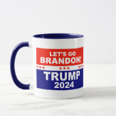 Lass uns Brandon TRUMP 2024 gehen Tasse (Links)