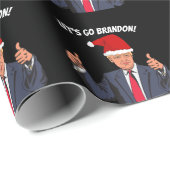 LASS UNS BRANDON TRUMP CHRISTMAS WRAPPING PAPIER G GESCHENKPAPIER (Rolleneckpunkt)