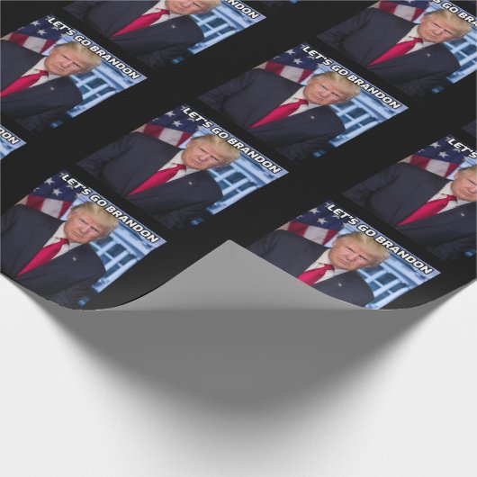 LASS UNS BRANDON TRUMP WRAPPING PAPIER GEHEN GESCHENKPAPIER (Ecke)