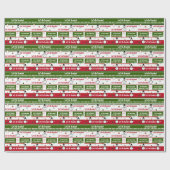 Lass uns Brandon Weihnachten gehen Geschenkpapier (Flach)