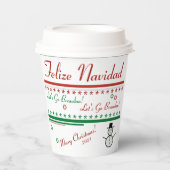 Lass uns Brandon Weihnachten gehen Pappbecher (Vorderseite)