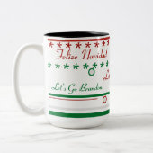 Lass uns Brandon Weihnachten gehen Zweifarbige Tasse (Links)