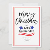 Lass uns Brandon Weihnachtskarte machen Dankeskarte (Vorderseite)