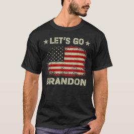 Lass uns Branson Brandon, die amerikanische Flagge T-Shirt