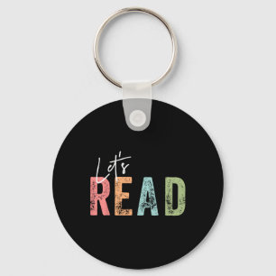 Lass uns Buch nerd lesen Buchliebhaber Bibliotheka Schlüsselanhänger