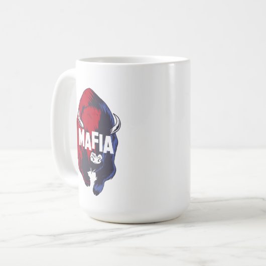Lass uns Buffalo New York Mafia gehen! Kaffeetasse (Vorderseite Links)