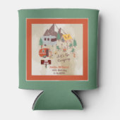 Lass uns Camping gehen Rustikale Woodsy Campground Dosenkühler (Vorderseite)