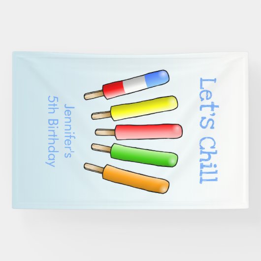 Lass uns Chill Birthday Banner (Horizontal)