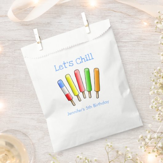 Lass uns Chill Birthday Geschenktütchen (Ausgeschnitten)