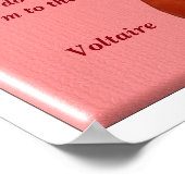 Lass uns dance - Voltaire quote - Kunstdruck Poster (Ecke)