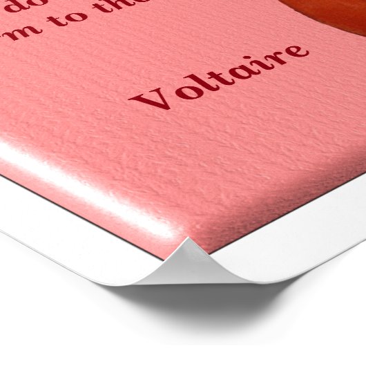 Lass uns dance - Voltaire quote - Kunstdruck Poster (Ecke)