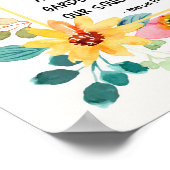 Lass uns dankbar zu den Menschen, die bloral Poster (Ecke)