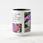 Lass uns dankbar zu den Menschen, die uns glücklic Tasse (Zentrum)