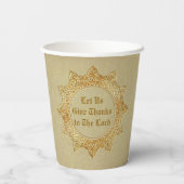 Lass uns danken dem Herrn - groß Pappbecher (Rückseite)