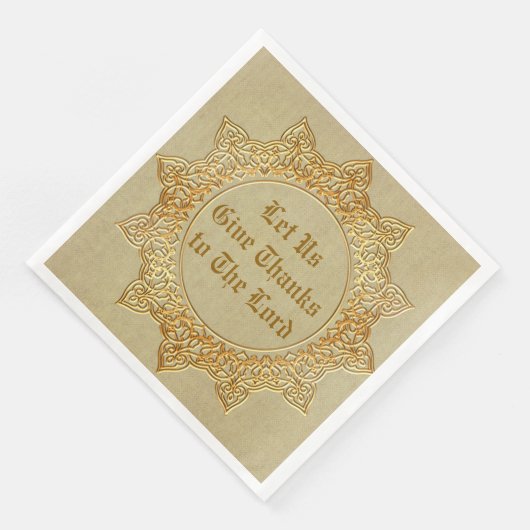 Lass uns danken dem Herrn - Serviette (Ecke)