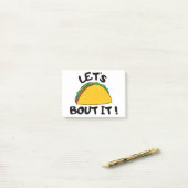 Lass uns darüber reden post-it klebezettel (Auf Schreibtisch)