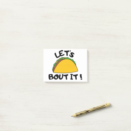 Lass uns darüber reden post-it klebezettel (Auf Schreibtisch)