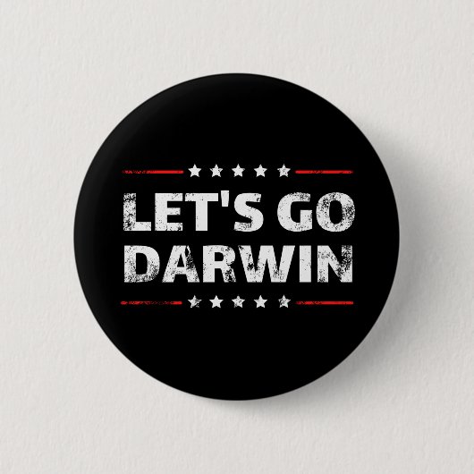 Lass uns Darwin gehen Button (Vorderseite)