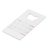 Lass uns Darwin gehen Geldbeutel Flaschenöffner (Rückseite Schrägansicht)