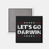 Lass uns Darwin gehen Magnet (Vorderseite/Rückseite)