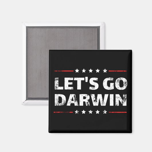 Lass uns Darwin gehen Magnet (Vorderseite/Rückseite)