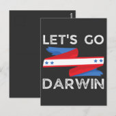 Lass uns Darwin gehen Postkarte (Vorne/Hinten)