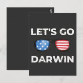 Lass uns Darwin gehen Postkarte (Vorne/Hinten)