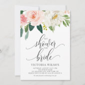 Lass uns das Brautparty der Blütenblüte duschen Einladung (Vorderseite)