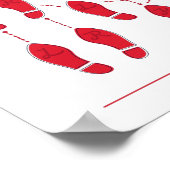 Lass uns das Carolina Shag Poster tanzen (Ecke)