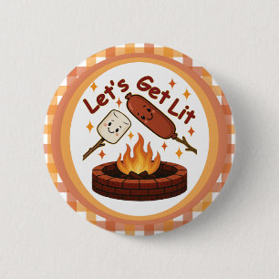 Lass uns das Feuer anzünden – Süßer Marshmallow & Button
