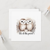 Lass uns das für immer machen karte (Vorderseite/Rückseite Beispiel)