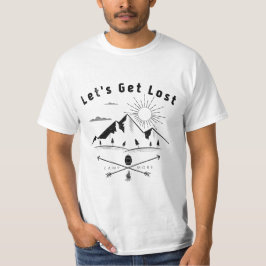 Lass uns das lustige Camping beim Wandern verliere T-Shirt