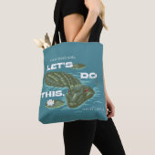 "Lass uns das machen" Alligator - der weiße Lotus Tasche (Von Nahem)