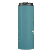 "Lass uns das machen" Alligator - der weiße Lotus Thermosbecher (Rückseite)