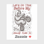 Lass uns das machen, bevor meine Angst einsetzt Aufkleber (Blatt)