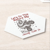 Lass uns das machen, bevor meine Angst einsetzt Untersetzer (angewinkelt)