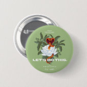 "Lass uns das machen" Cobra - der weiße Lotus Button (Vorne & Hinten)