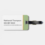 "Lass uns das machen" Cobra - der weiße Lotus Gepäckanhänger (Rückseite horizontal)