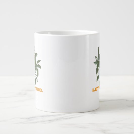 "Lass uns das machen" Cobra - der weiße Lotus Jumbo-Tasse (Vorderseite)