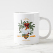 "Lass uns das machen" Cobra - der weiße Lotus Jumbo-Tasse (Rechts)