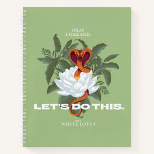 "Lass uns das machen" Cobra - der weiße Lotus Notizblock