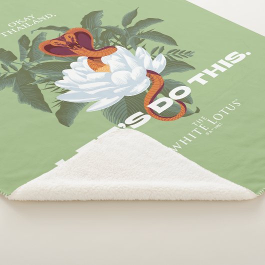 "Lass uns das machen" Cobra - der weiße Lotus Sherpadecke (3/4)