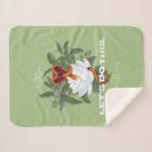 "Lass uns das machen" Cobra - der weiße Lotus Sherpadecke (Vorderseite (Horizontal))