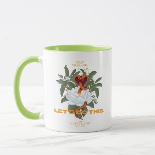 "Lass uns das machen" Cobra - der weiße Lotus Tasse (Links)