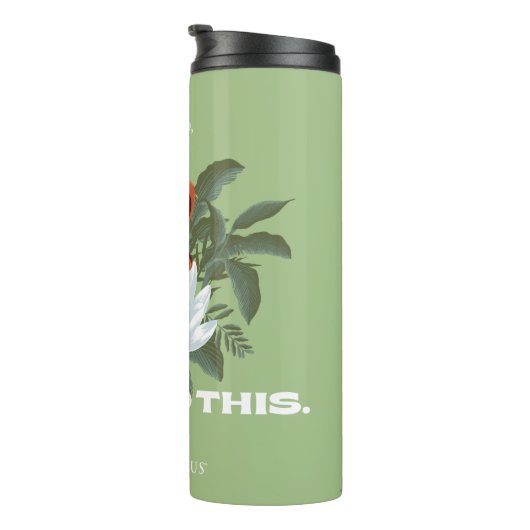 "Lass uns das machen" Cobra - der weiße Lotus Thermosbecher (Nach rechts gedreht)